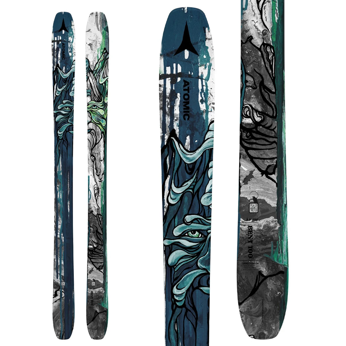 ATOMIC BENT100 165cm ３時間使用のみの美品 ATOMIC BENT100 165cm 3時間使用のみの美品 Atomic Bent 100 Skis