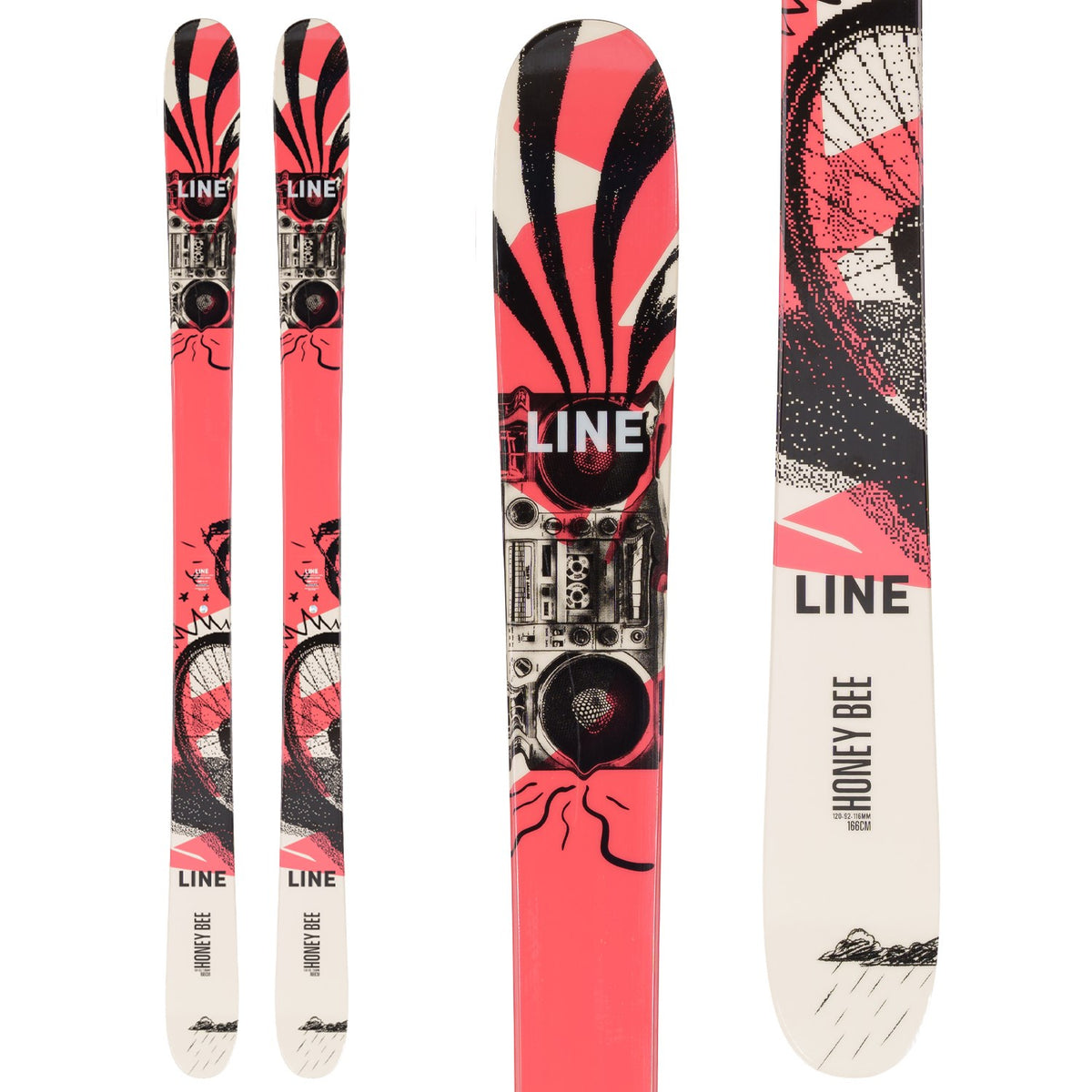 【送料無料】LINE/ライン HoneyBee 166cm フリースタイルスキー Line Honey Bee (Skis Only) - Women's 2023 — Ski Company