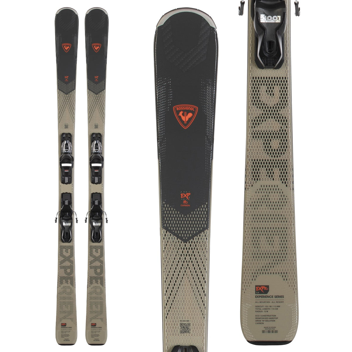 ROSSIGNOL - ロシニョール ROSSIGNOL EXPERIENCE E88 178cm エクスペリエンス カービング スキー板 ゲレンデ アウトドア 重量実測：約2060ｇ(一本当たり) Rossignol Experience 80 CA Skis + xPress 11 GW Bindings 2023 — Ski